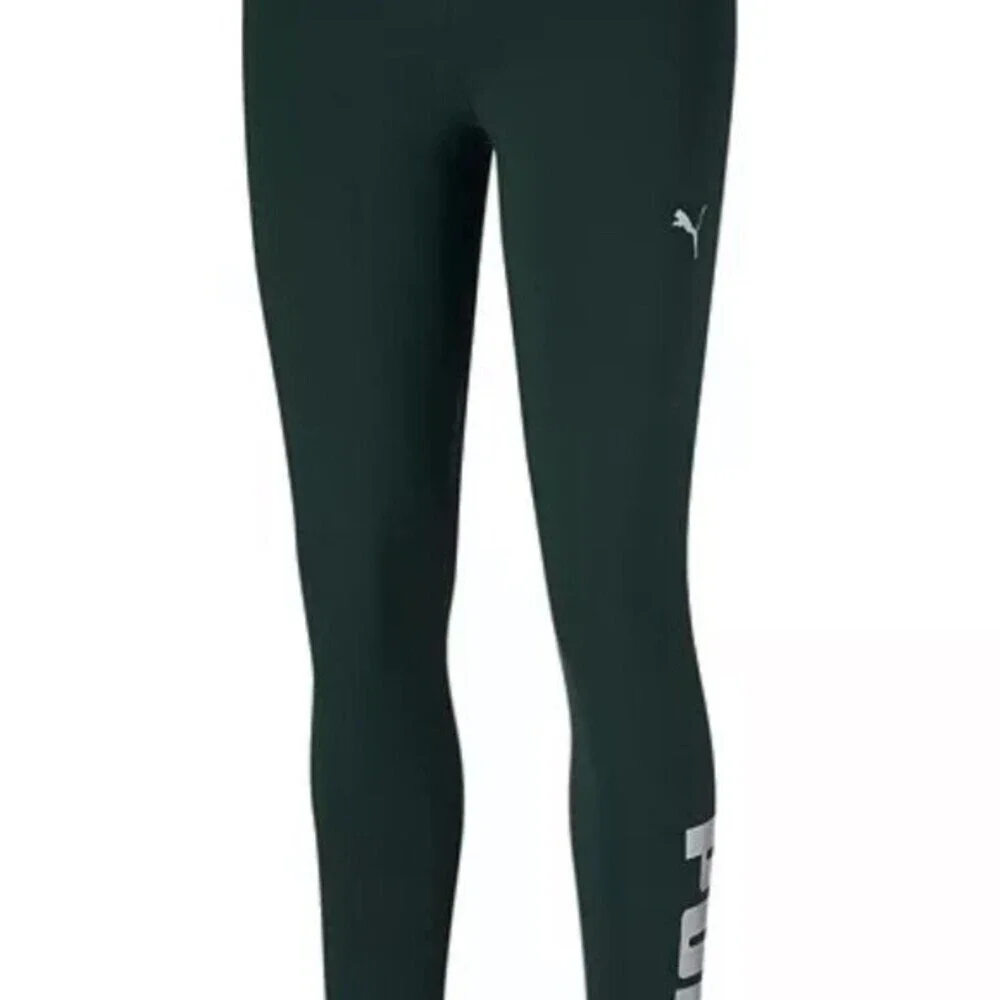 PUMA Women's Logo Leggings green Medium